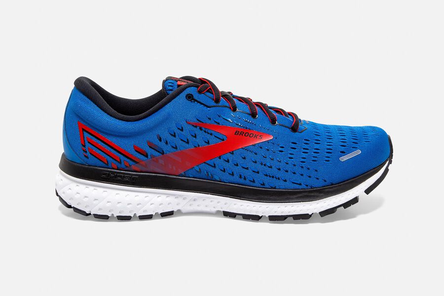 Brooks Ghost 13 Road Running Shoes - Mens - Blue/Red/White - TM6147903